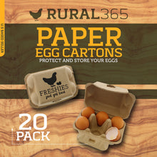 Load image into Gallery viewer, Chicken Egg Cartons - 6 Cell Farm Freshies Empty Egg Cartons, 20 PK