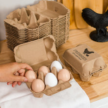 Load image into Gallery viewer, Chicken Egg Cartons - 6 Cell Farm Freshies Empty Egg Cartons, 20 PK