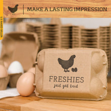 Load image into Gallery viewer, Chicken Egg Cartons - 6 Cell Farm Freshies Empty Egg Cartons, 20 PK
