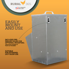 Load image into Gallery viewer, 11.5lb Capacity Galvanized Chicken Feeder Weatherproof Coop Dispenser