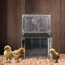 Load image into Gallery viewer, 11.5lb Capacity Galvanized Chicken Feeder Weatherproof Coop Dispenser