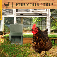 Load image into Gallery viewer, 50lb Capacity Galvanized Chicken Feeder Weatherproof Coop Dispenser