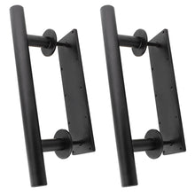 Load image into Gallery viewer, Sliding Barn Door Handle Set 2pk 12in - Black Barn Door Pull Handles