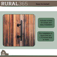 Load image into Gallery viewer, Sliding Barn Door Handle Set 2pk 12in - Black Barn Door Pull Handles