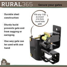 Load image into Gallery viewer, Livestock One Way Latch for Cattle Gate - Black Farm Gate Metal Gate