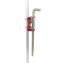Load image into Gallery viewer, Gate Anchor Cane Bolt 18in Spring-Loaded Gate Drop Rod Cattle Gate