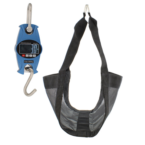 Blue Digital Hanging Scale & Calf Sling – Mini Crane Scale & Sling