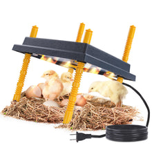 Load image into Gallery viewer, Chick Heating Plate - 12in Brooder Heat Plate with Adjustable Height
