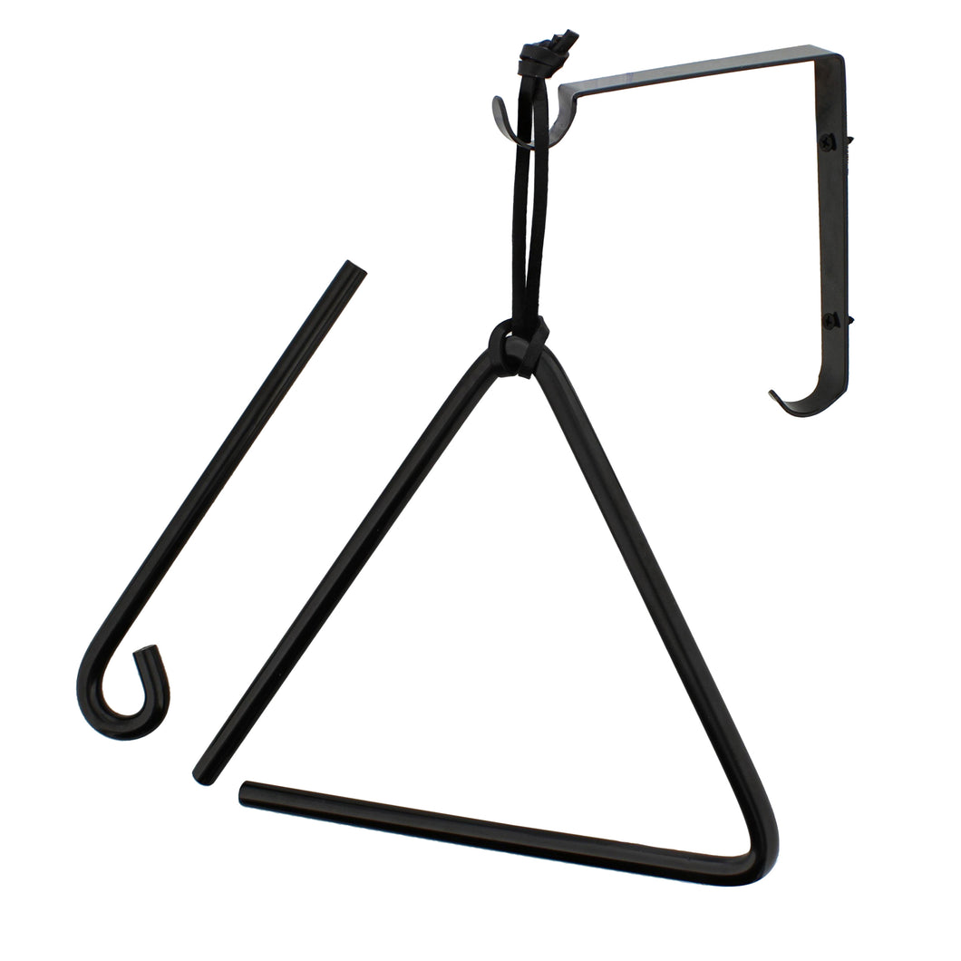 Triangle Dinner Bell 8in Cast Iron Dinner Bells Forged Metal Triangle