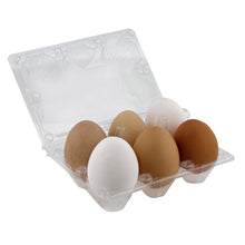 Load image into Gallery viewer, Plastic Egg Carton for 6 Eggs 12ct Reusable Chicken Egg Holder
