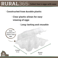 Load image into Gallery viewer, Plastic Egg Carton for 6 Eggs 12ct Reusable Chicken Egg Holder
