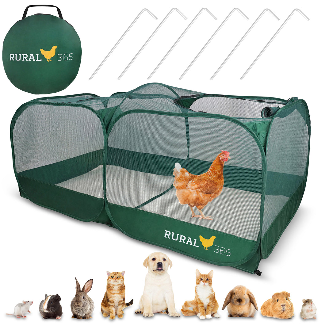 Portable Chicken Run – Large Pop-Up Chicken Pen for Small Animals