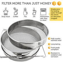 Load image into Gallery viewer, Honey Filter, 2pc - Honey Extractor Equipment Honey Bucket Strainer
