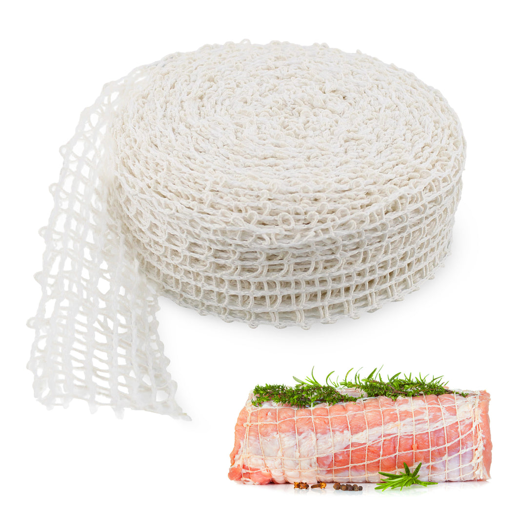 Meat Netting Roll, Size 20 - Ham Sock Elastic Netting Meat 50ft Roll