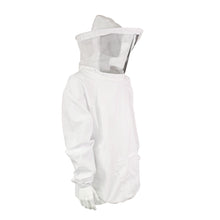 Load image into Gallery viewer, Beekeeping Jacket and Hat - White Pullover Beekeeping Jacket, OSFA
