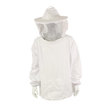 Load image into Gallery viewer, Beekeeping Jacket and Hat - White Pullover Beekeeping Jacket, OSFA
