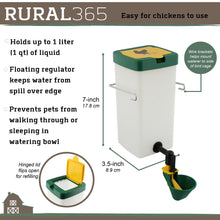 Load image into Gallery viewer, Automatic Chicken Waterer System - 1L Green Poultry Watering Cup
