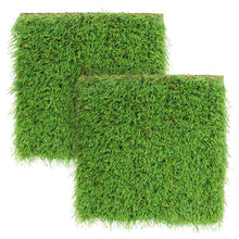 Load image into Gallery viewer, Artificial Turf 2pk Faux Synthetic Grass Pad for Chickens 12in x 12in
