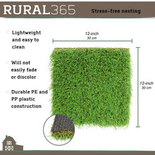 Load image into Gallery viewer, Artificial Turf 2pk Faux Synthetic Grass Pad for Chickens 12in x 12in
