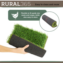 Load image into Gallery viewer, Artificial Turf 2pk Faux Synthetic Grass Pad for Chickens 12in x 12in
